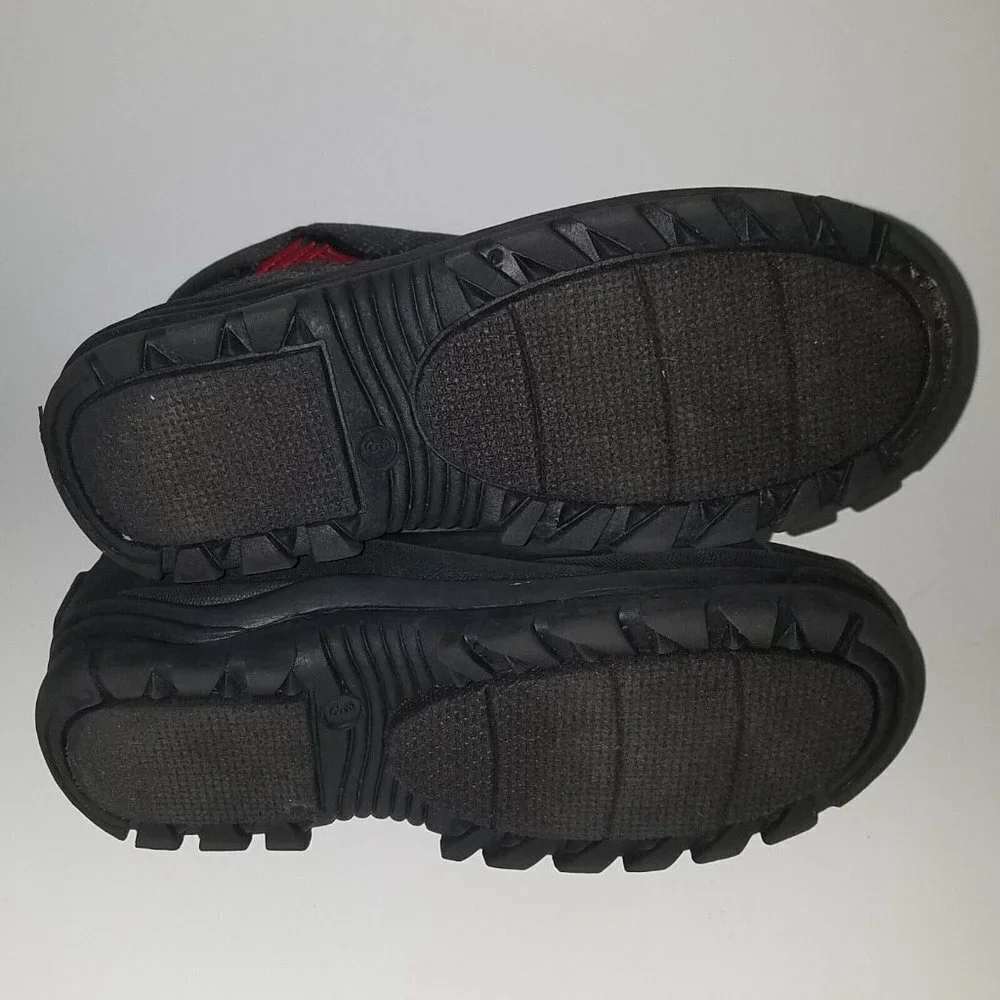 RBX Black Red Snow Boots Winter Rain Child Youth 3M NO LINERS AS IS